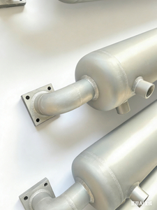 Охладитель спиральной трубки из нержавеющей стали для вязких жидкостей. Экологичность, энергосбережение. Настраиваемые размеры давления. Центральный слив.